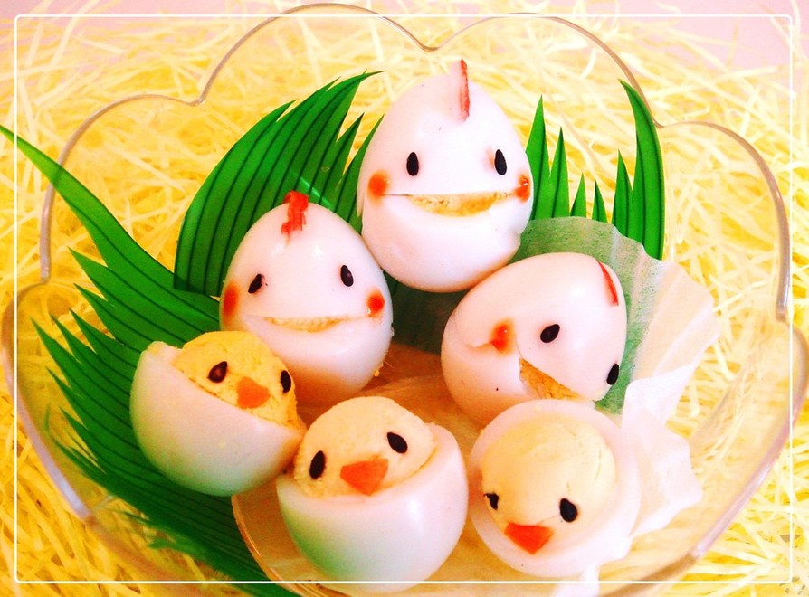 ❤うずら卵の可愛い親子❤(^♢^)❤の画像
