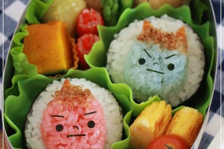 節分キャラ弁 ちび赤鬼くん 青鬼くん レシピ 作り方 By Momo クックパッド 簡単おいしいみんなのレシピが354万品
