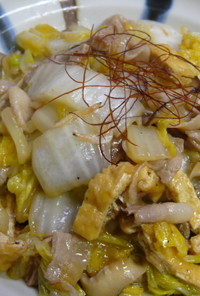 白菜と豚バラの炒め物
