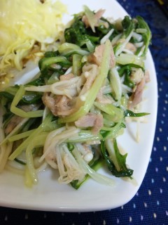 水菜とツナの中華風お浸しの画像