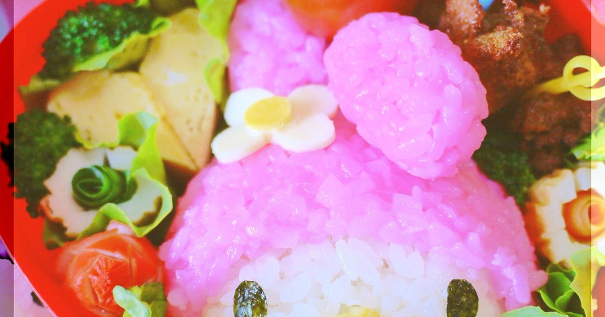 濃い いピンクご飯 キャラ弁に レシピ 作り方 By Hananohi クックパッド 簡単おいしいみんなのレシピが376万品