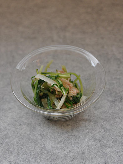 白菜と水菜のツナ和えの写真