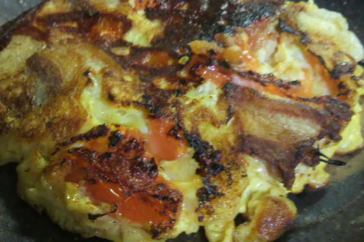 簡単 贅沢 餅チーズとトマトのお好み焼き レシピ 作り方 By Azukin421 クックパッド 簡単おいしいみんなのレシピが361万品