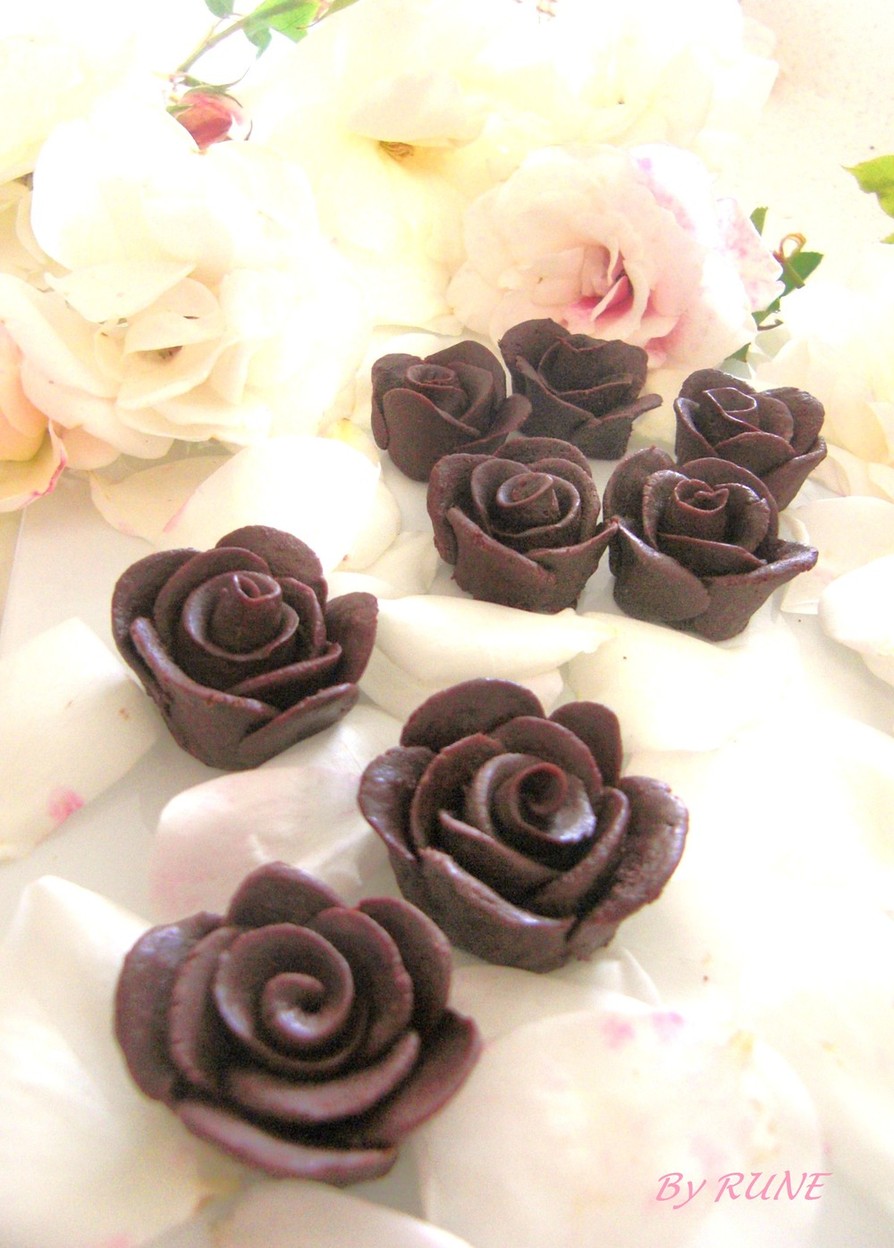 薔薇のチョコレートの画像