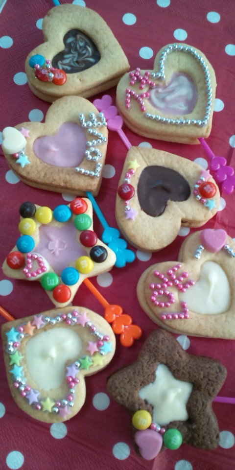 バレンタイン☆デコ☆チョコサンドクッキーの画像