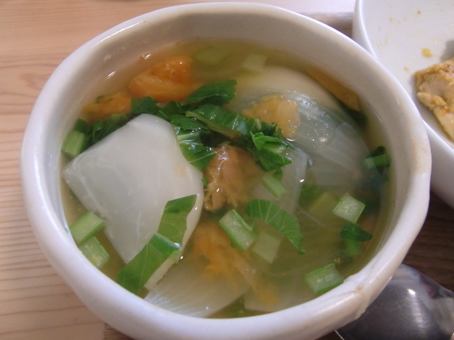 胃腸にやさしい　かぶと玉ねぎのスープの画像