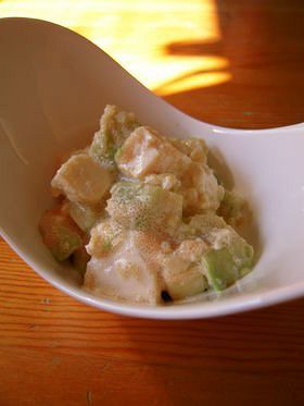 豆腐とアボガドのサラダの画像
