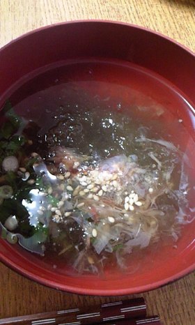 超簡単!入れて混ぜるだけ☆とろろのおつゆ