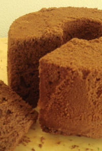 米粉deチョコレートシフォンケーキ