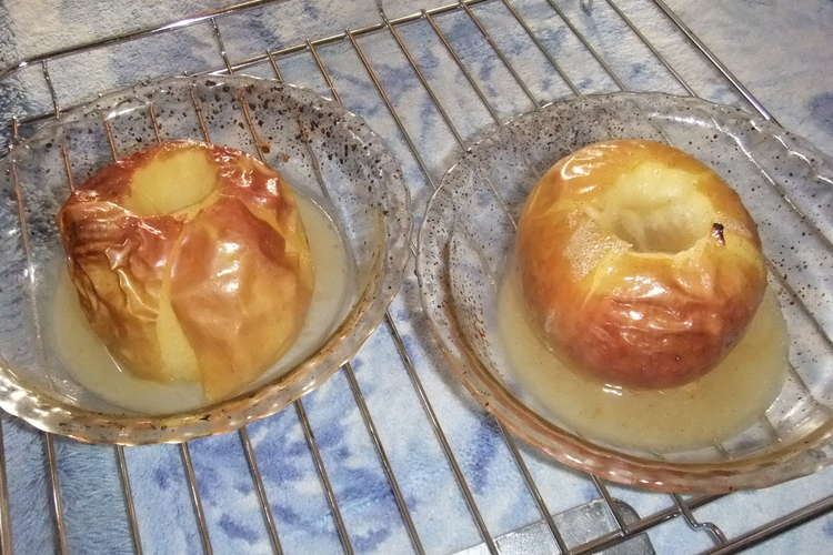 電子コンベックで焼きリンゴ レシピ 作り方 By ゆっくんばば クックパッド