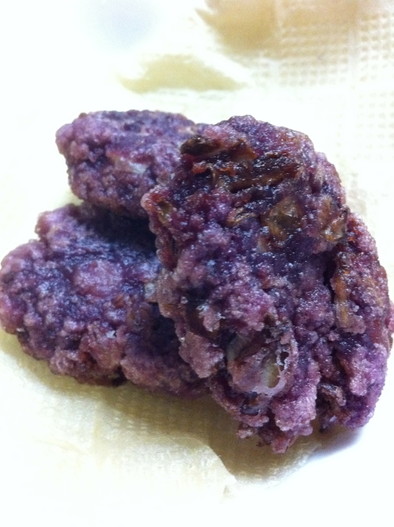 離乳食完了期 紫芋のおやき風の写真