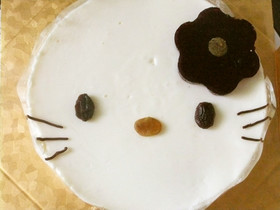 簡単☆キティちゃんの濃厚レアチーズケーキ