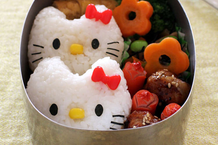 リボンピックで簡単 キティちゃんキャラ弁 レシピ 作り方 By みやきっちん クックパッド 簡単おいしいみんなのレシピが359万品