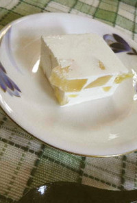 カロリーオフのレアチーズケーキ風