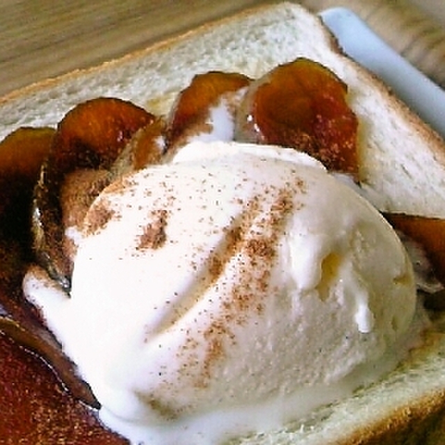 キャラメルリンゴのトースト レシピ 作り方 By Chiechie19 クックパッド 簡単おいしいみんなのレシピが349万品