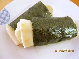 ☆～砂糖醤油のチーズ海苔巻き餅～☆の画像