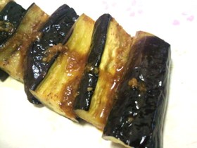 油少量!簡単!焼き茄子(生姜焼き)