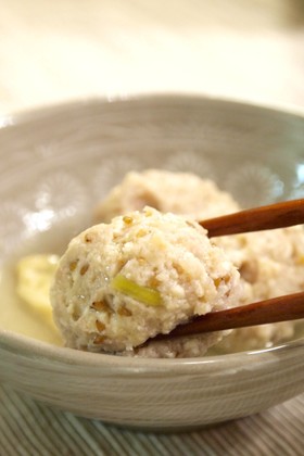 ふわんふわん♪お豆腐入り鶏団子
