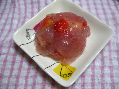 フレッシュ☆イチゴのドロップゼリーの写真