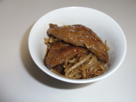 焼肉のタレでパパッとレバニラ炒め♪