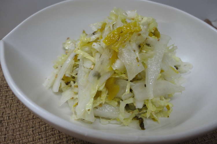白菜と高菜漬けの混ぜ混ぜ サラダ レシピ 作り方 By まほじょ クックパッド 簡単おいしいみんなのレシピが357万品