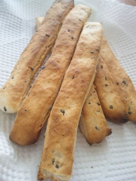 お好み焼き粉で★こんがりスティック