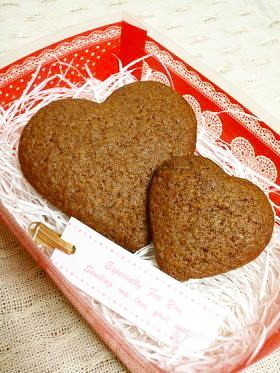 ♥簡単ココアクッキーdeバレンタイン♥の画像