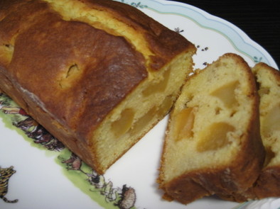 カラメルりんごのパウンドケーキの写真