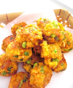 高野豆腐のキムチがんもどきサクサク揚げ