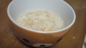 簡単夜食にぴったり☆レンジで生姜雑炊風