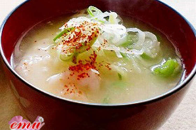 加賀丸いものお雑煮みたいなお味噌汁 レシピ 作り方 By 加賀丸いもの里 クックパッド 簡単おいしいみんなのレシピが358万品