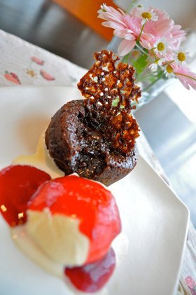 バレンタイン*フォンダンショコラのデコ
