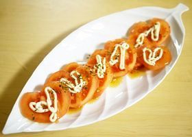 簡単トマトのハートサラダ☆の画像