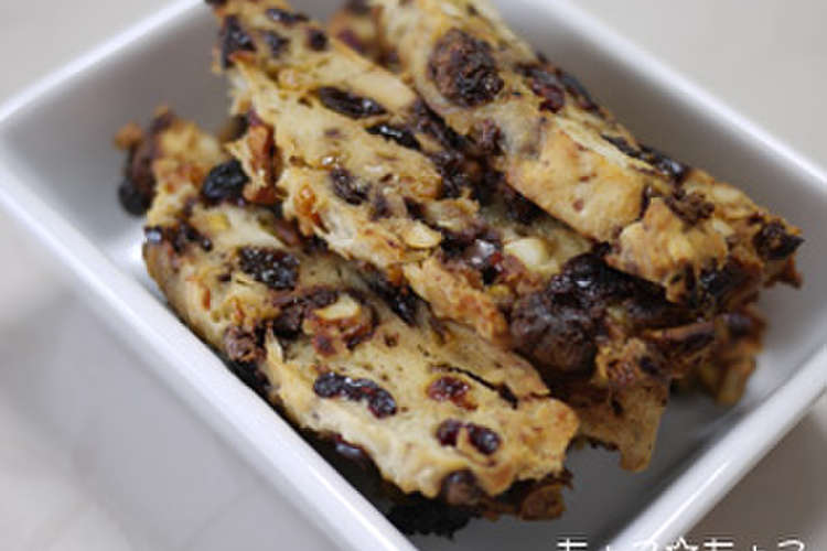 ノンノンノンの ヘルシービスコッティ レシピ 作り方 By ちょこ ちょこ クックパッド 簡単おいしいみんなのレシピが355万品