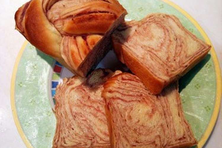 苺ジャムで簡単 苺ミルクのマーブルパン レシピ 作り方 By ｔｋマミー クックパッド 簡単おいしいみんなのレシピが366万品