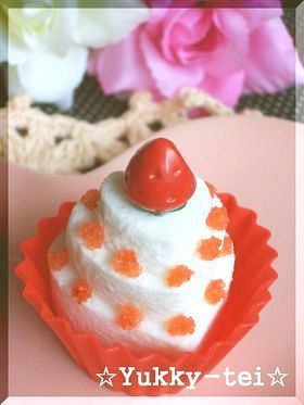 簡単キャラ弁おかず♡3段ハートケーキ♡