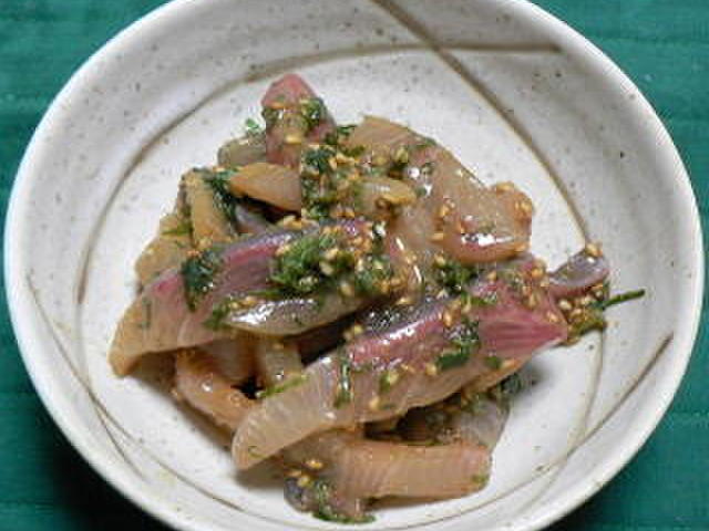 ヒラマサのゴマだれ和え レシピ 作り方 By Dr仁平 クックパッド