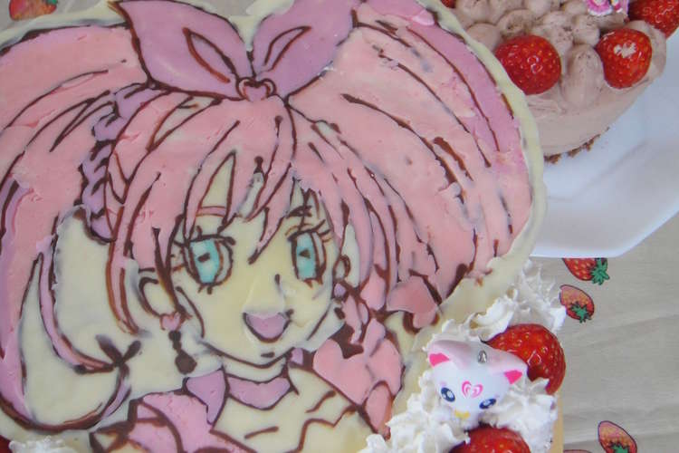 スイートプリキュア デコレーションケーキ レシピ 作り方 By 岩船りょうこ クックパッド