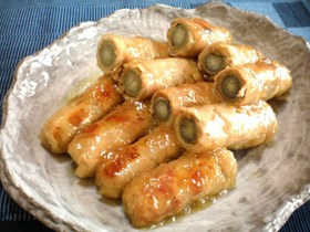 下茹で要らずっ! ごぼうの豚巻き♪