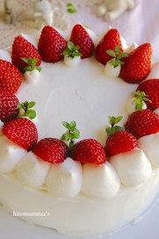 イチゴのショートケーキの写真