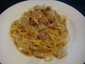ツナキャベツパスタ☆醤油バター味