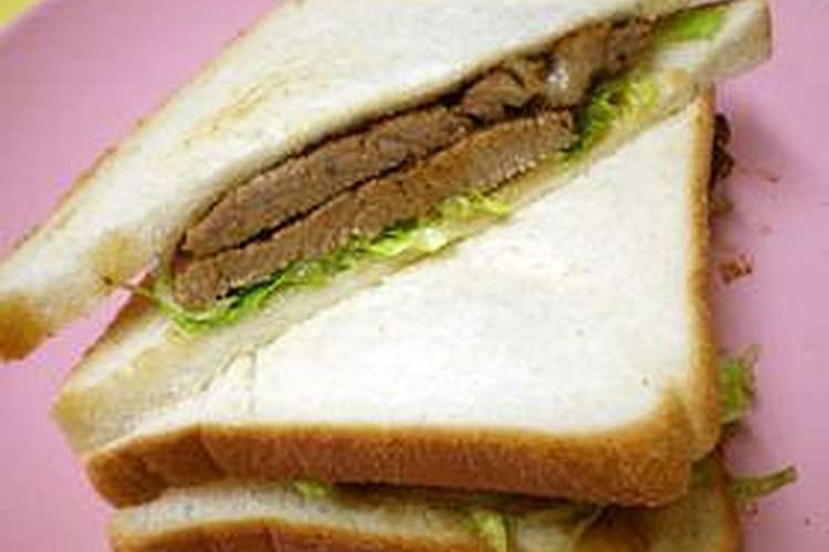 朝食からガッツリ ステーキサンド レシピ 作り方 By いちごday クックパッド