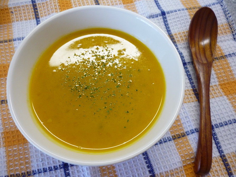 ボリューム満点☆食べるかぼちゃスープの画像