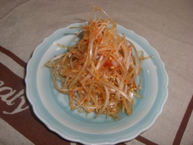 葱好き必見。白葱のピリ辛ナムル。