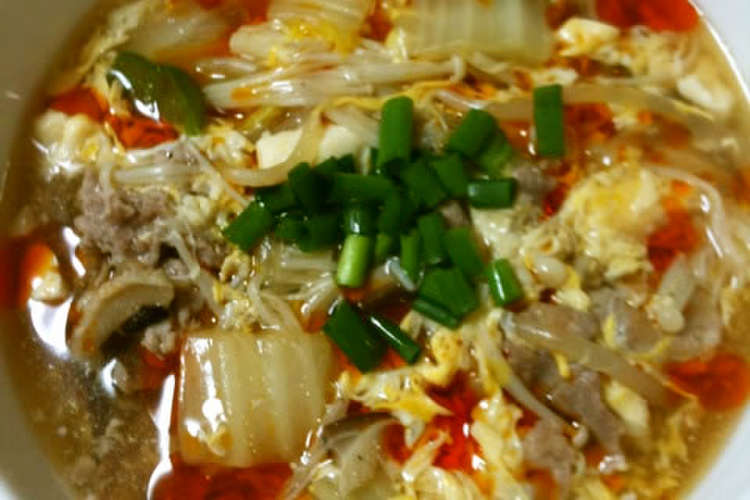 15分で簡単 本格 サンラータン麺 レシピ 作り方 By 八丁味噌味 クックパッド 簡単おいしいみんなのレシピが352万品