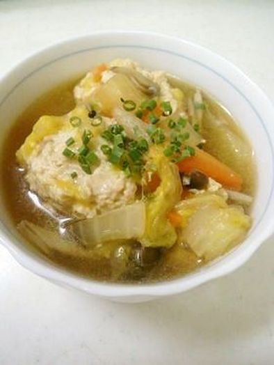 生姜たっぷり鶏団子スープ♡の写真