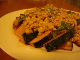 そばつゆで作る☆簡単野菜そぼろあんかけ☆