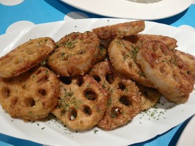 蓮根のカリッもちっ、カレーソテー