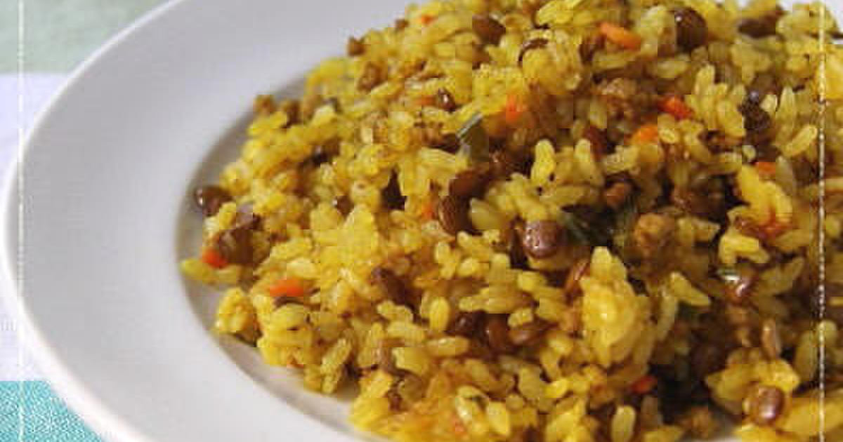 レンズ豆とライスのピラフのレシピ