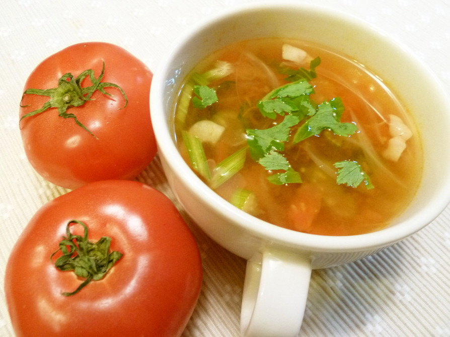 簡単シンプル♪トマトスープの画像